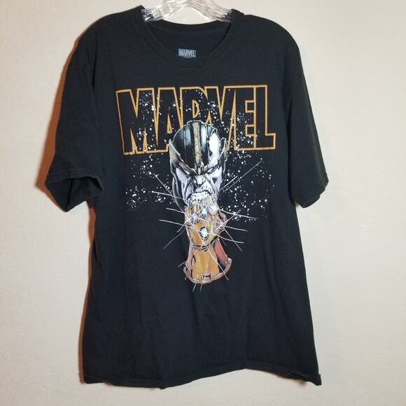 Marvel Graphic Tee Thanos Infinity Gauntlet Avengers T-Shirt Men's Size XL Black - Picture 1 of 4